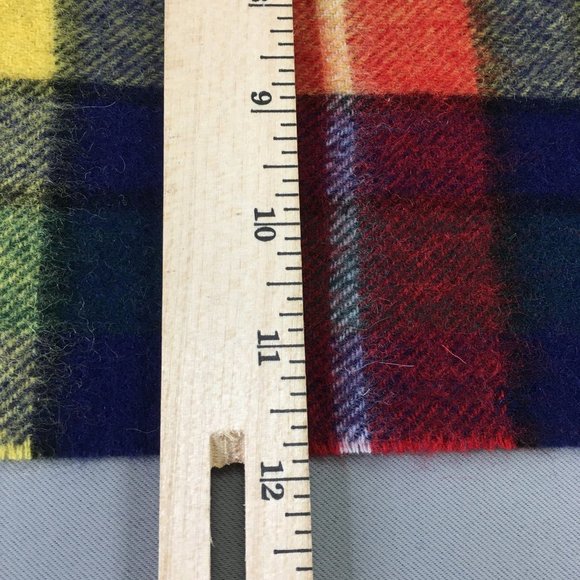 Heritage Traditions Womens Wool Scarf Green Yellow One Size Casual Comfort #0453 - Picture 5 of 6